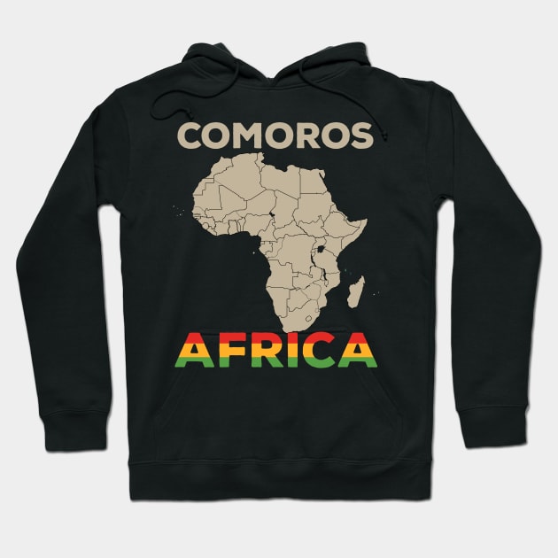 Comoros-Africa Hoodie by Cuteepi